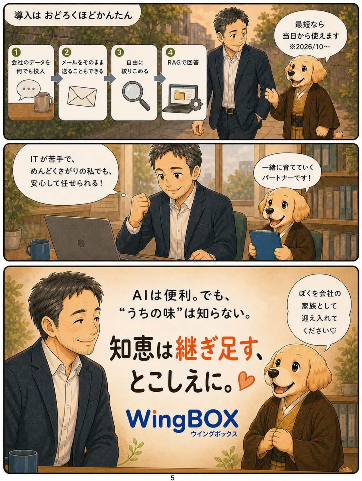 導入はおどろくほどかんたん。一緒に育てていくパートナーです